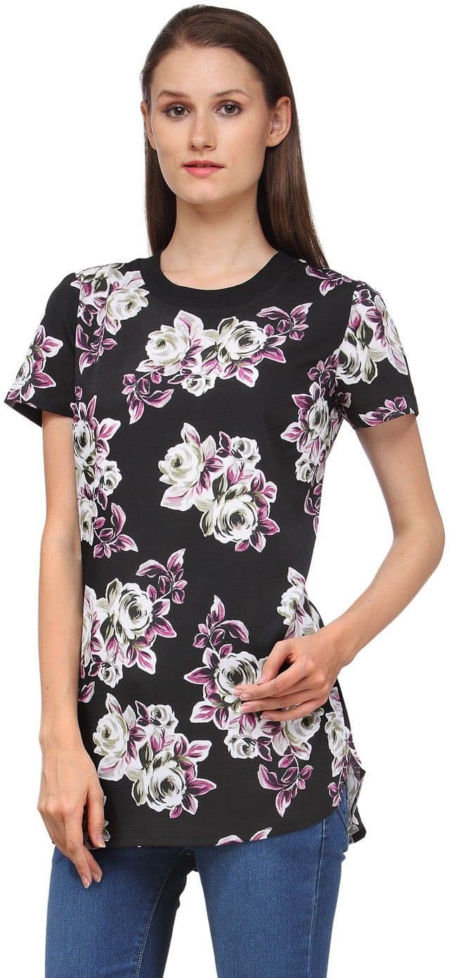 Ausy Casual Short Sleeve Floral Print Women's Top view 6