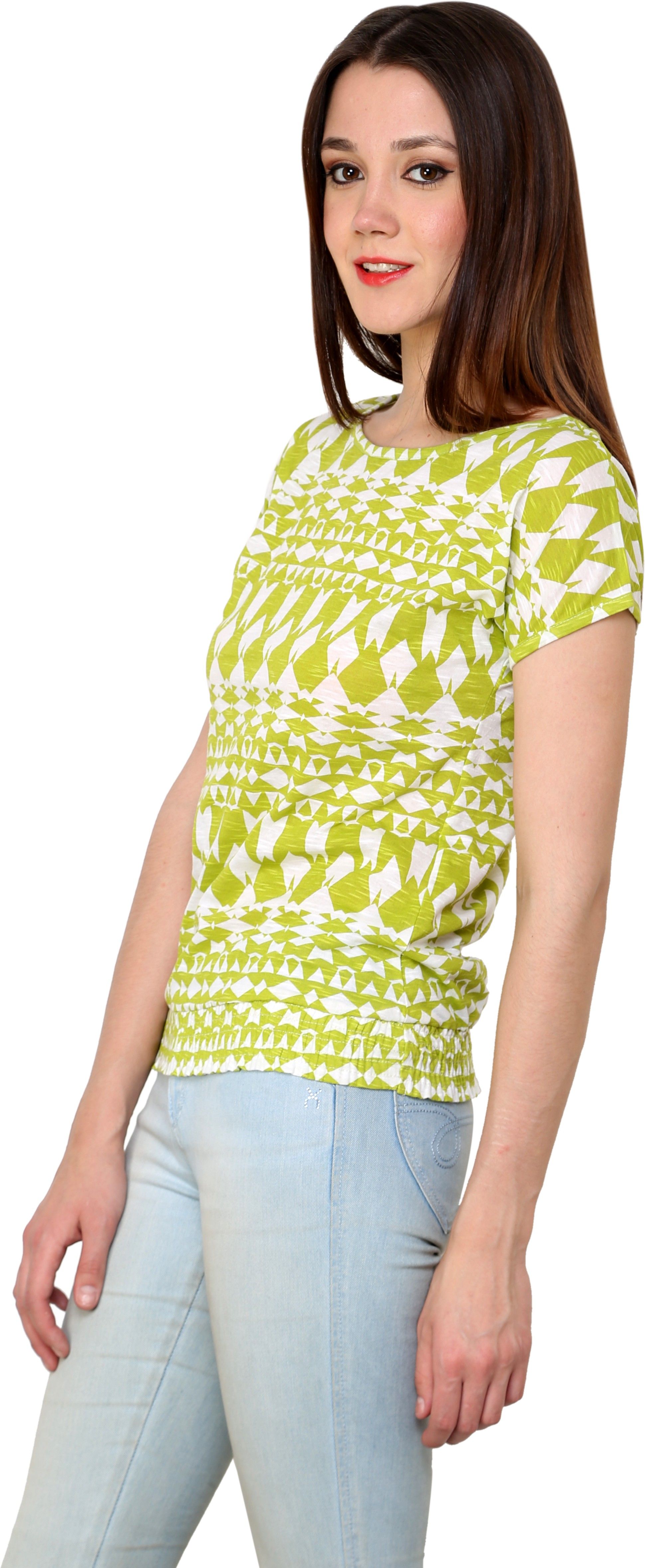 Shilpkala Casual Cape Sleeve Printed Women's Top view 3