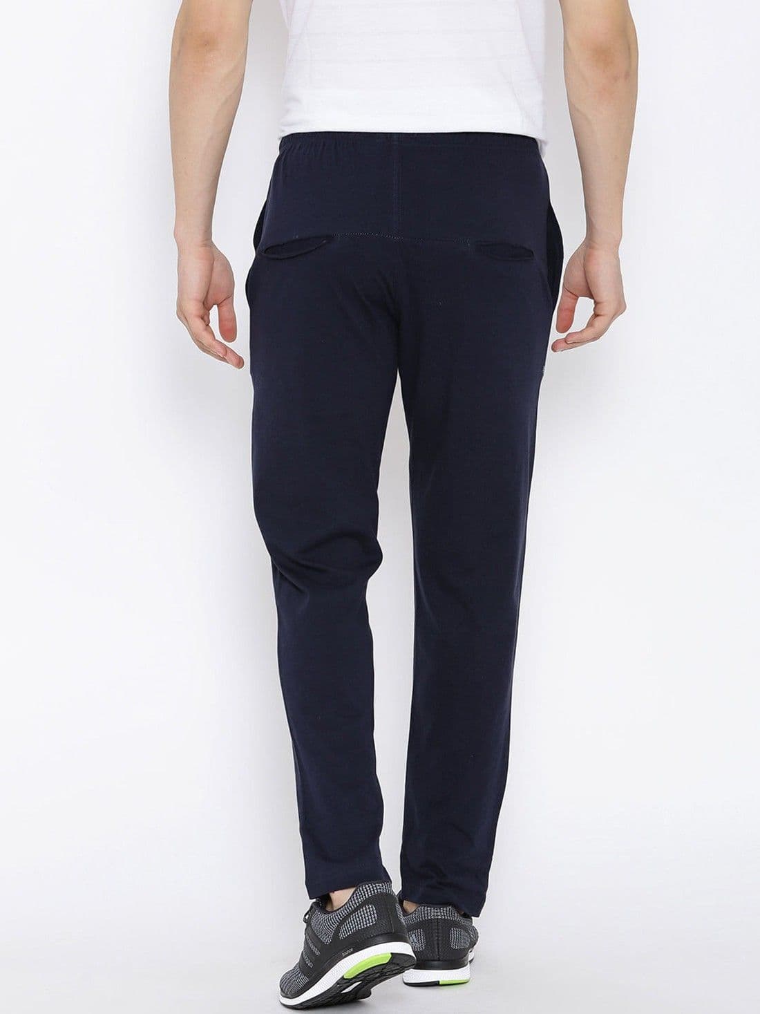 Hubberholme Solid Men's Dark Blue Track Pants view 5
