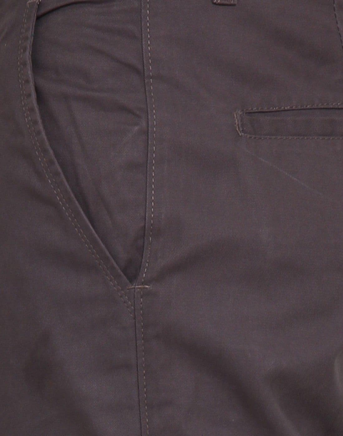 Ennoble Slim Fit Men's Grey Trousers view 6