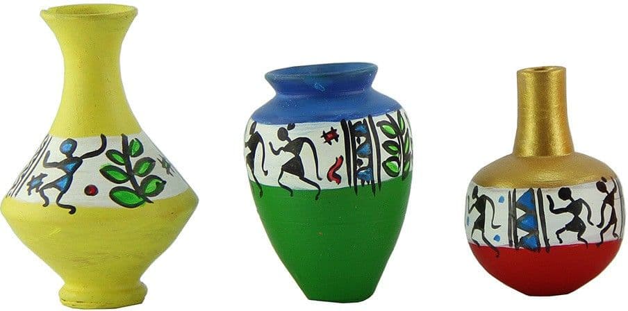 eKolhapuri Terracotta Vase view 2