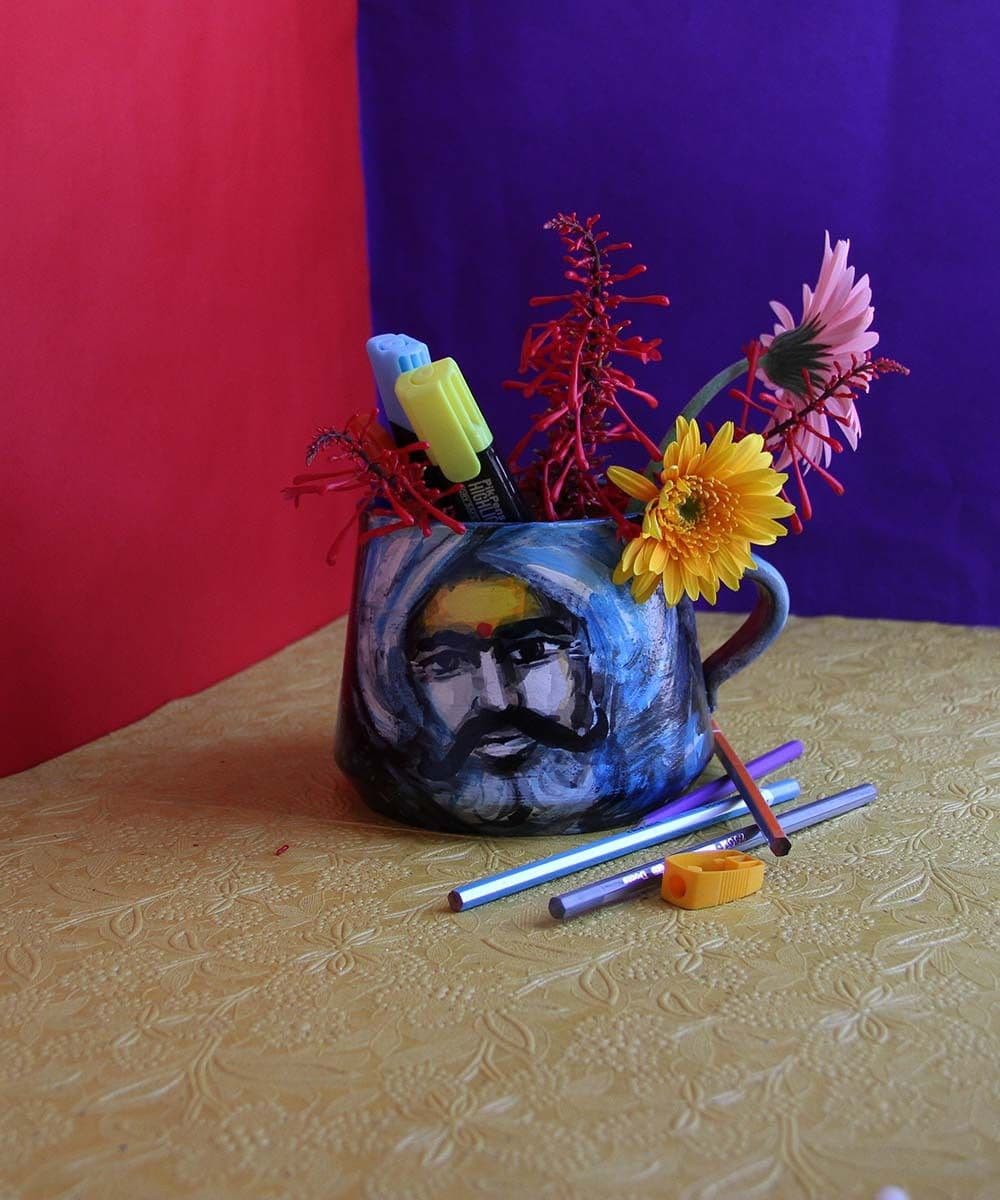 eKolhapuri Terracotta Vase view 2