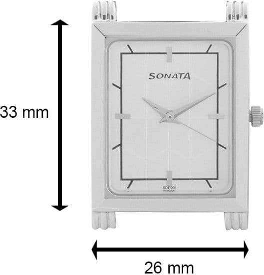 Sonata 77036SM02J Watch view 3