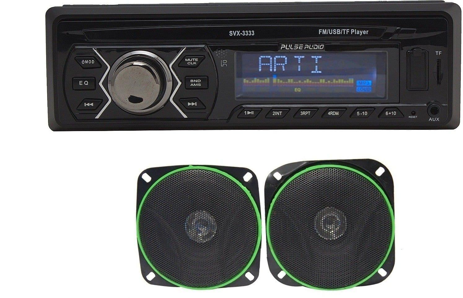 Pulse Audio 1 FM/USB Player, 1 Speaker Set Combo