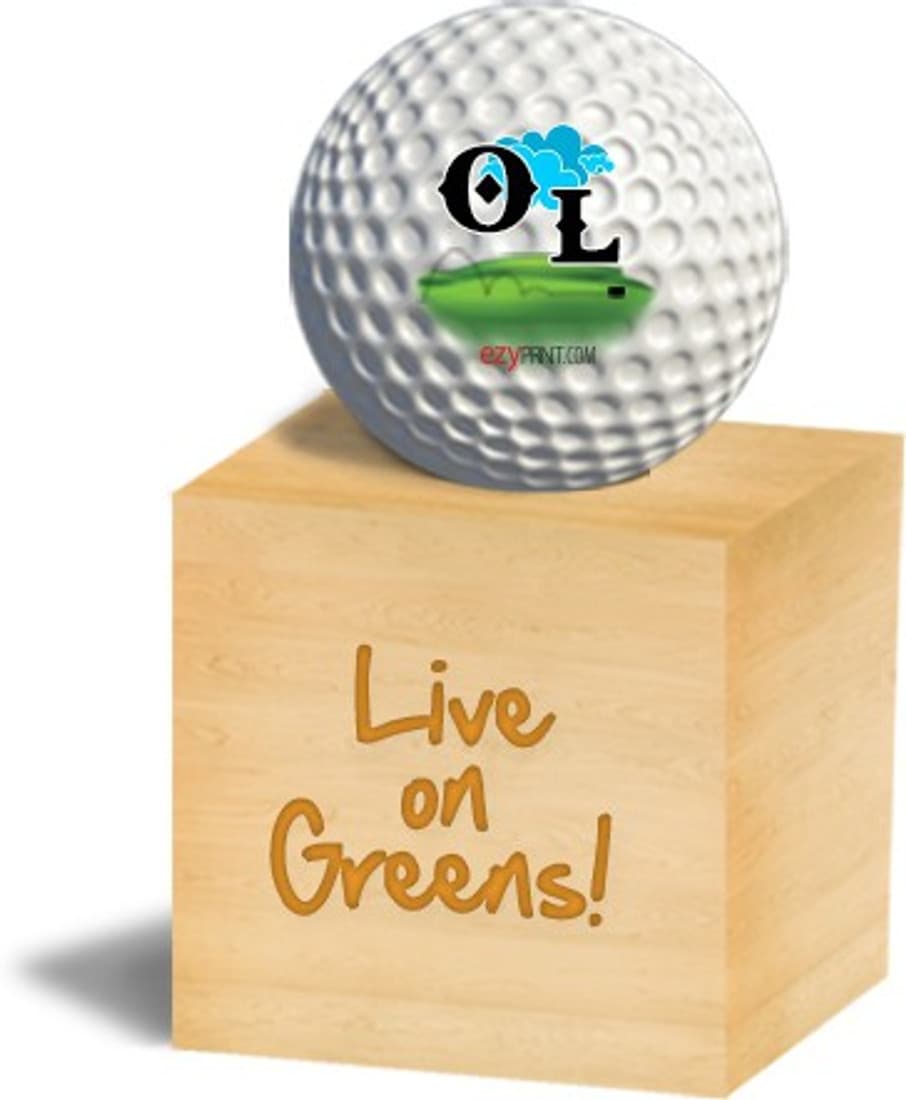 ezyPRNT "OL" Golf Ball - Size: 4.26 cm, Diameter: 4.26 cm
