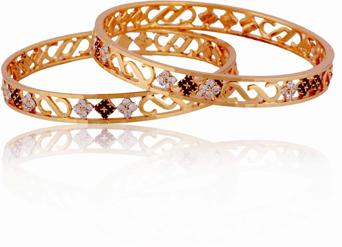 Jewbang Alloy Yellow Gold Bangle Set
