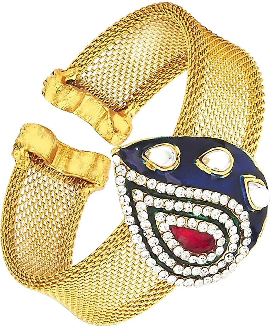 The Jewelbox Brass Yellow Gold Cuff