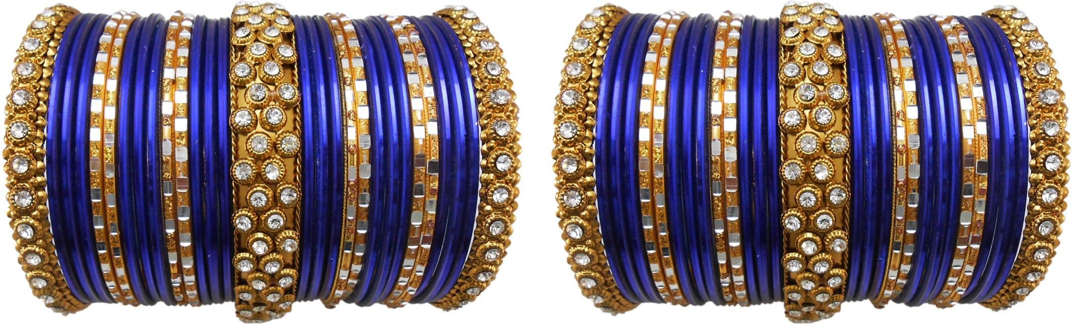 My Design Alloy 8K White Gold Bangle Set
