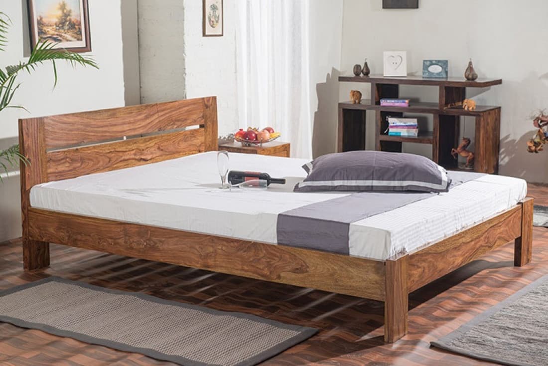 HomeEdge Solid Wood King Bed