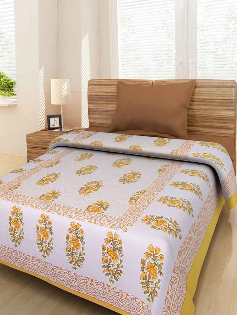 JBC Collection Cotton Printed Single Bedsheet