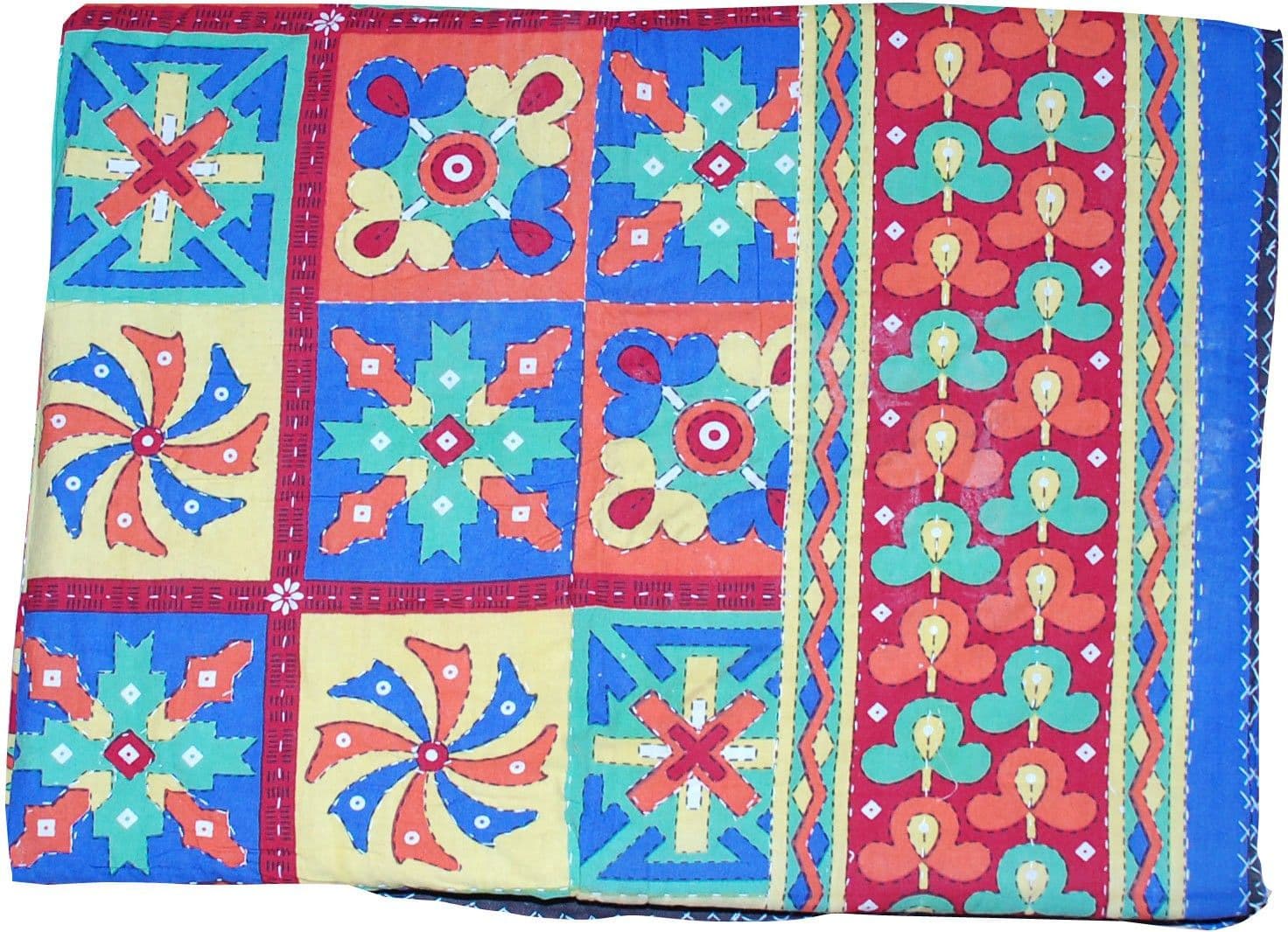 Silkworm Printed Single Dohar Multicolor