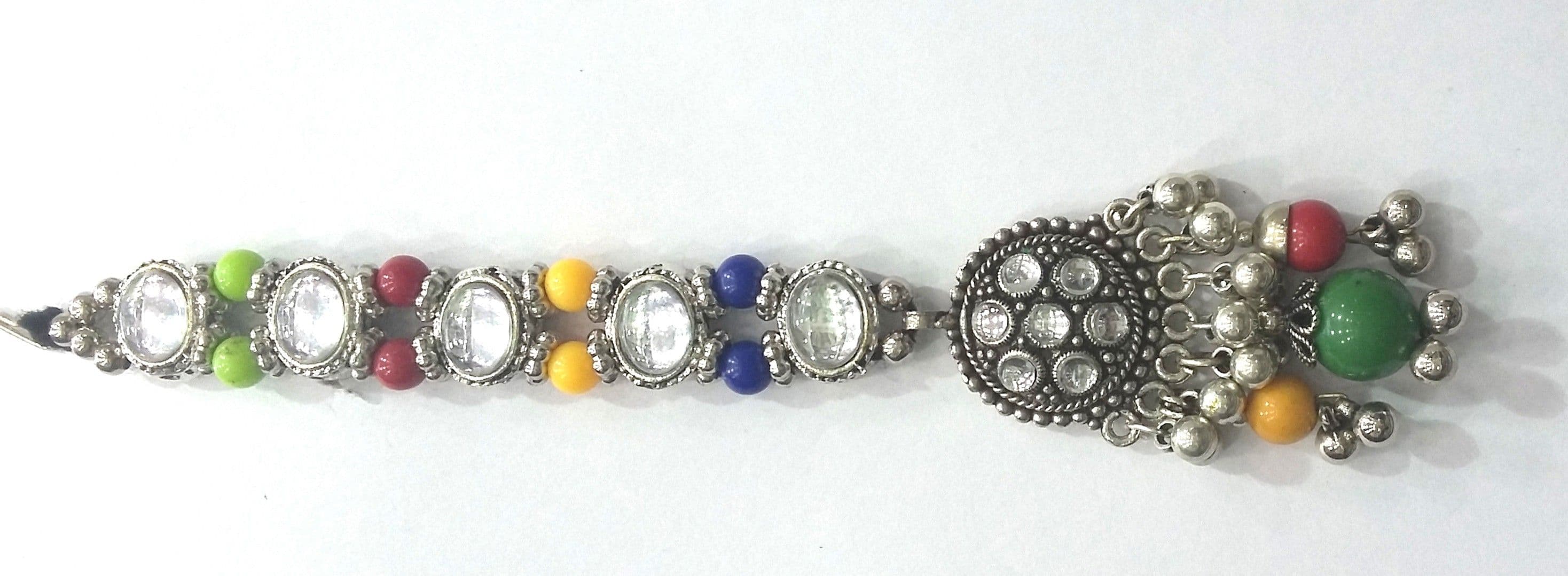 gurjari oxidised kurta button brooch Brooch
