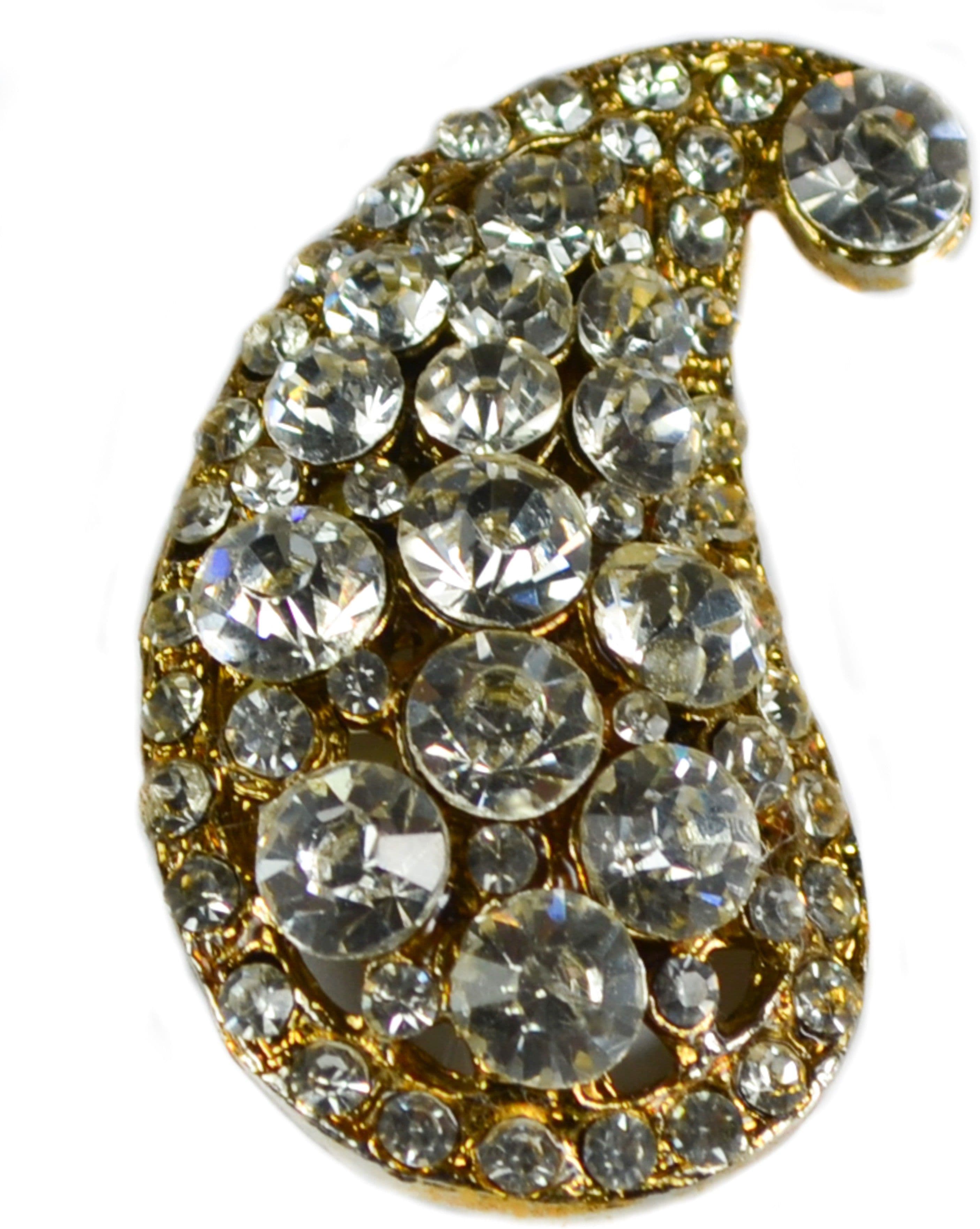 Tangerine Crystal Brooch