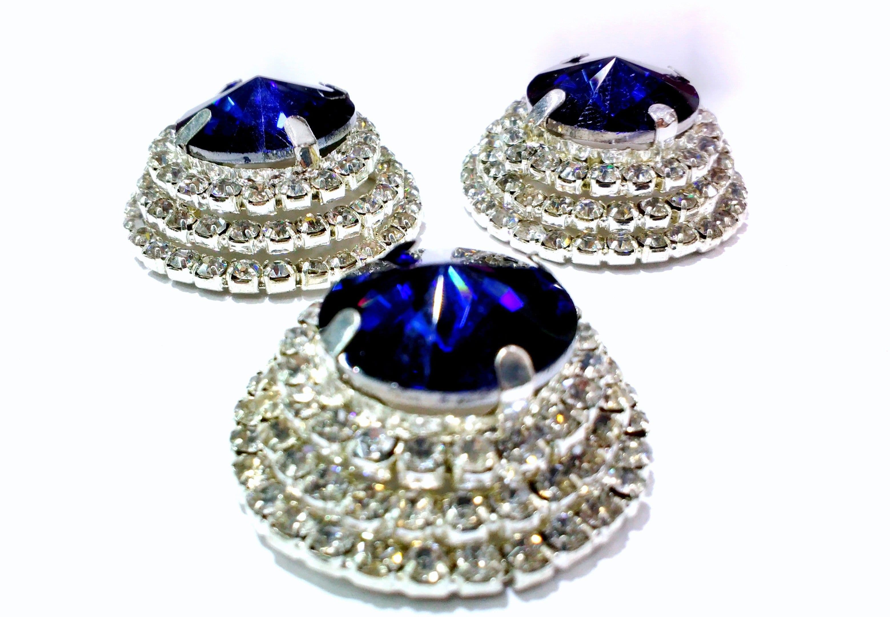 Fashion Point Blue crystal Brooch