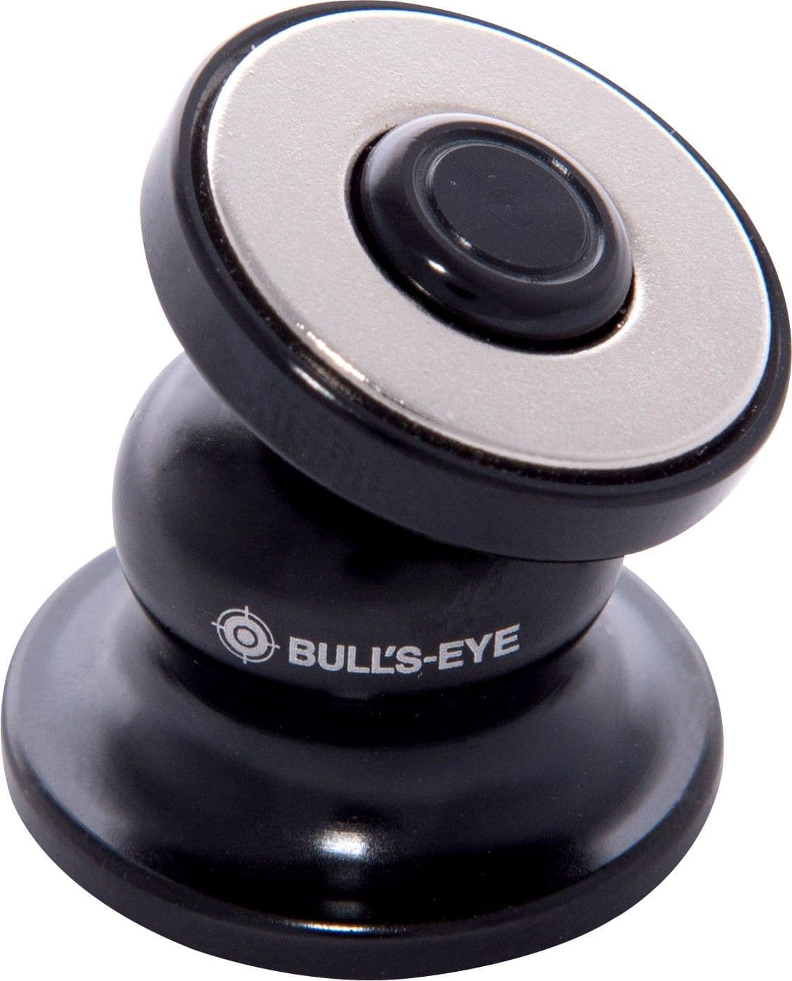 Bull's Eye Magnetic Cradle-Less Hinge Technology World'S Smallest Ball Head Type Car Mobile Holder Black