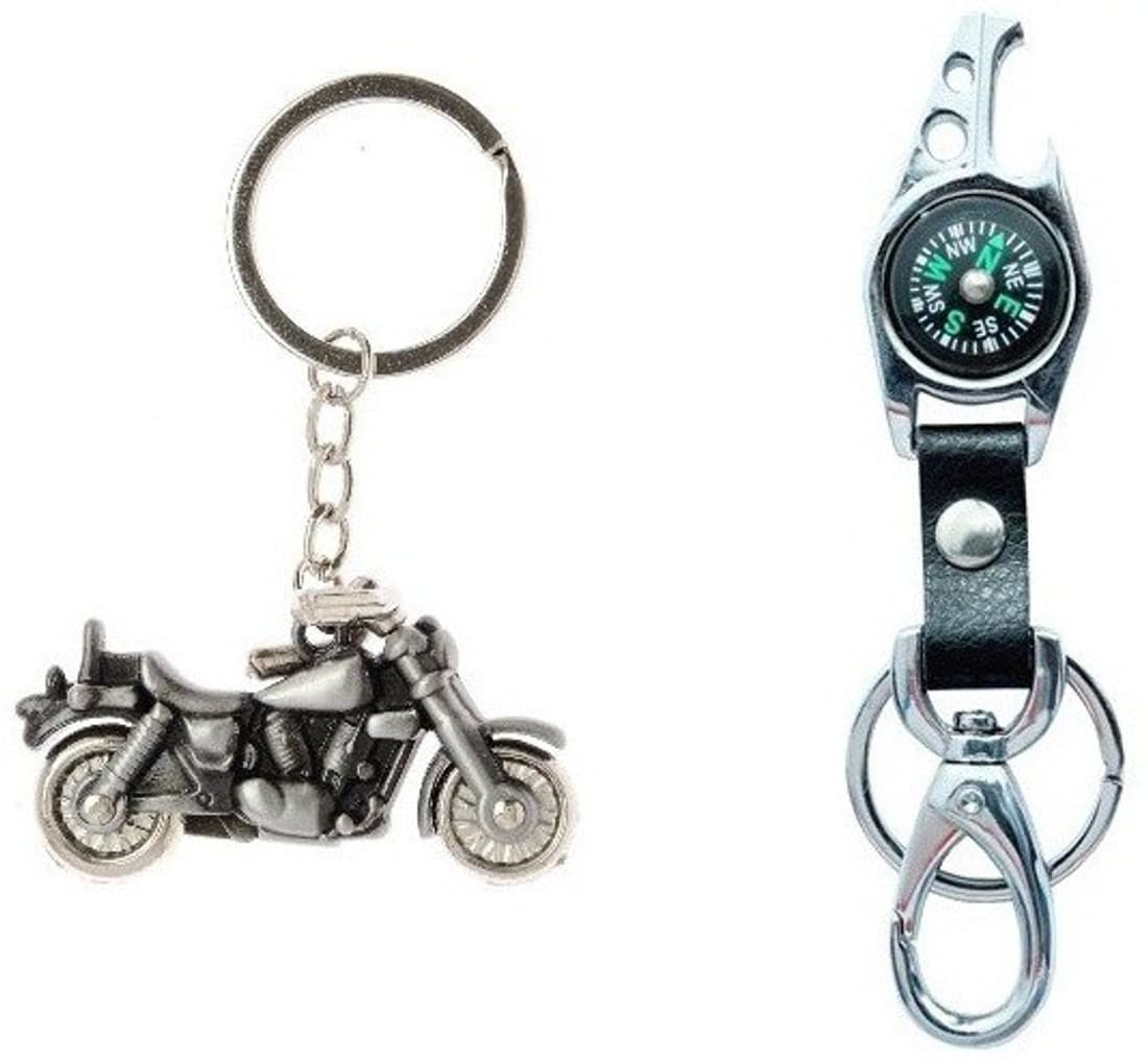 i-gadgets Royal Enfield Thunderbird and Bottle opener Compass Key Chain
