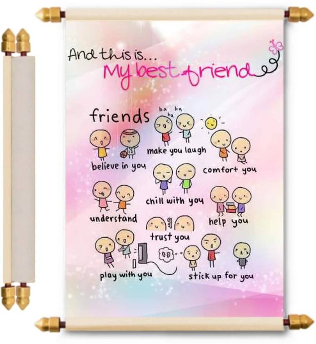 Lolprint Friendship Gifts Scroll Greeting Card