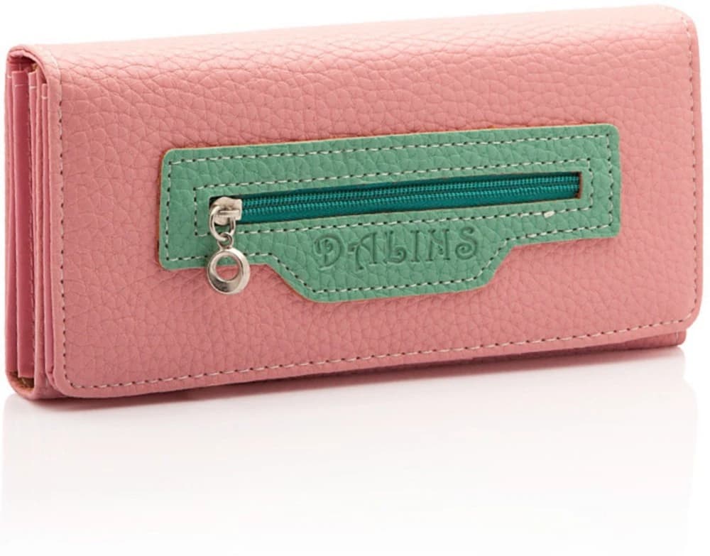 Chipmunk Casual, Party, Festive Pink, Green Artificial Leather Clutch