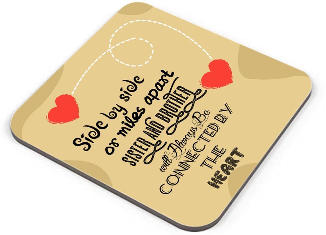 SKY TRENDS GIFT Square Wood Coaster