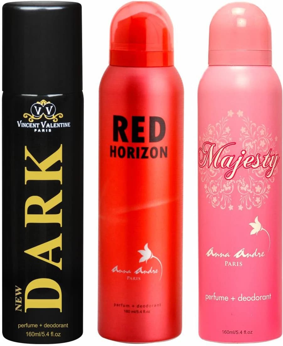 Anna Andre Paris Dark, Red Horizon & Majesty Combo Set