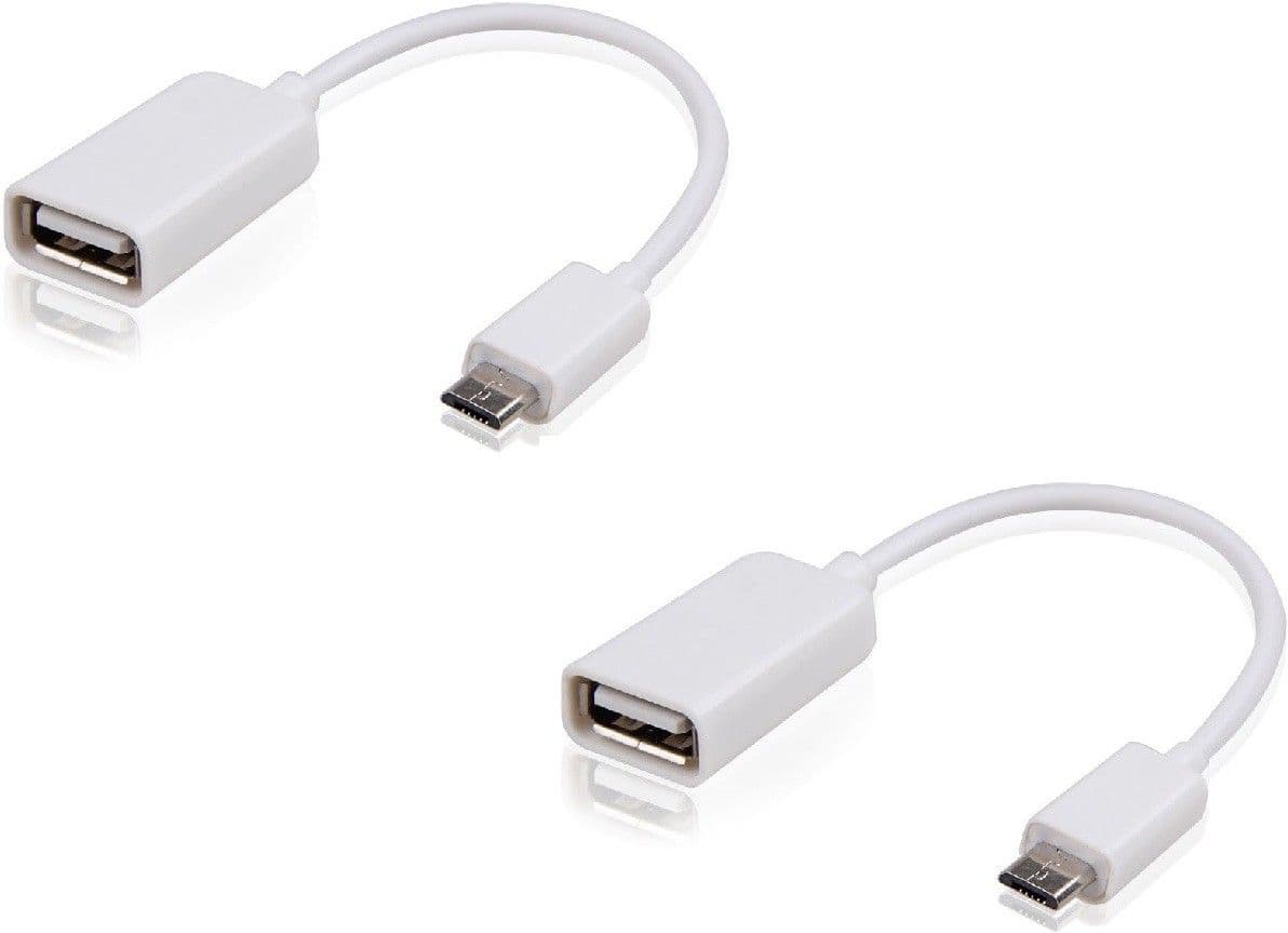 Generix Pack of 2 Micro USB On-the-go For Mobile Phones & Tablets OTG Cable