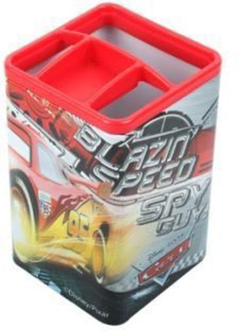 Disney Stand 3 Compartments Plastic Pen Holder