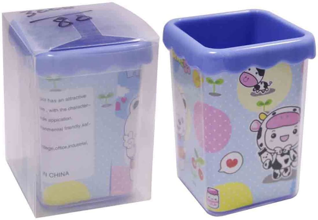 Digimac 3 Compartments Plastic Pen Stand
