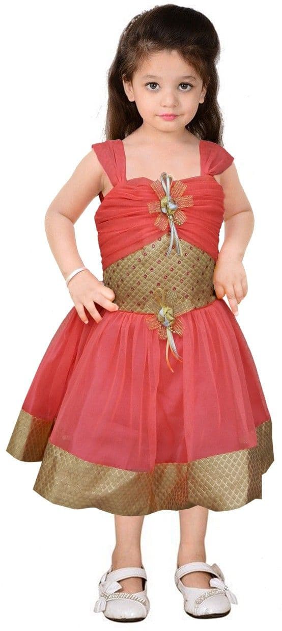 JBN Creation Girl's Gathered, Bubble Dress