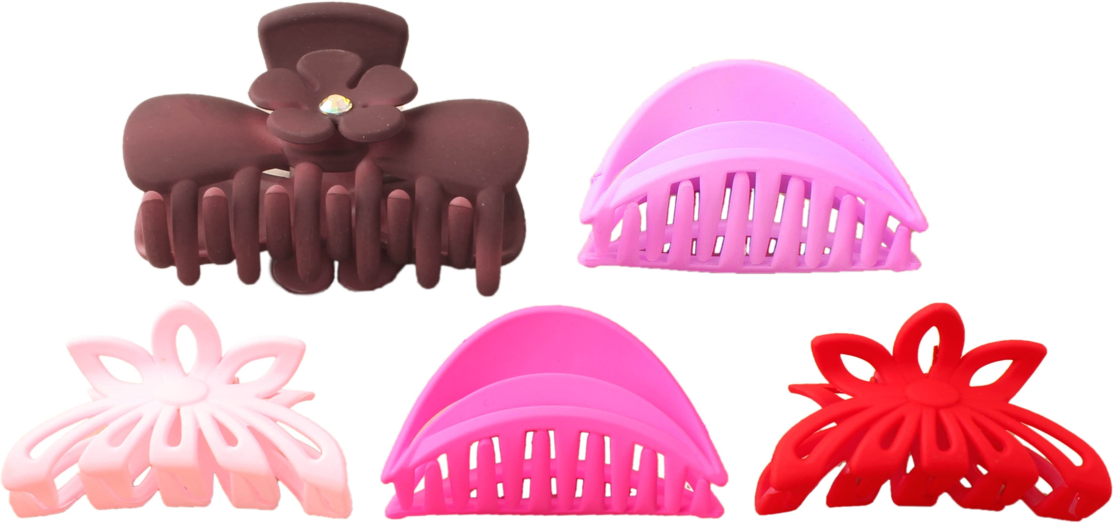 Takspin casual & stylish matte finish clutcher( set of 5) Hair Claw