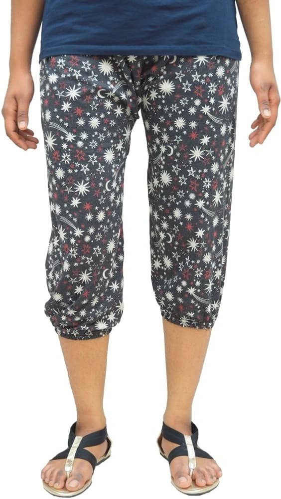 G Fashion Printed Cotton Women's Harem Pants