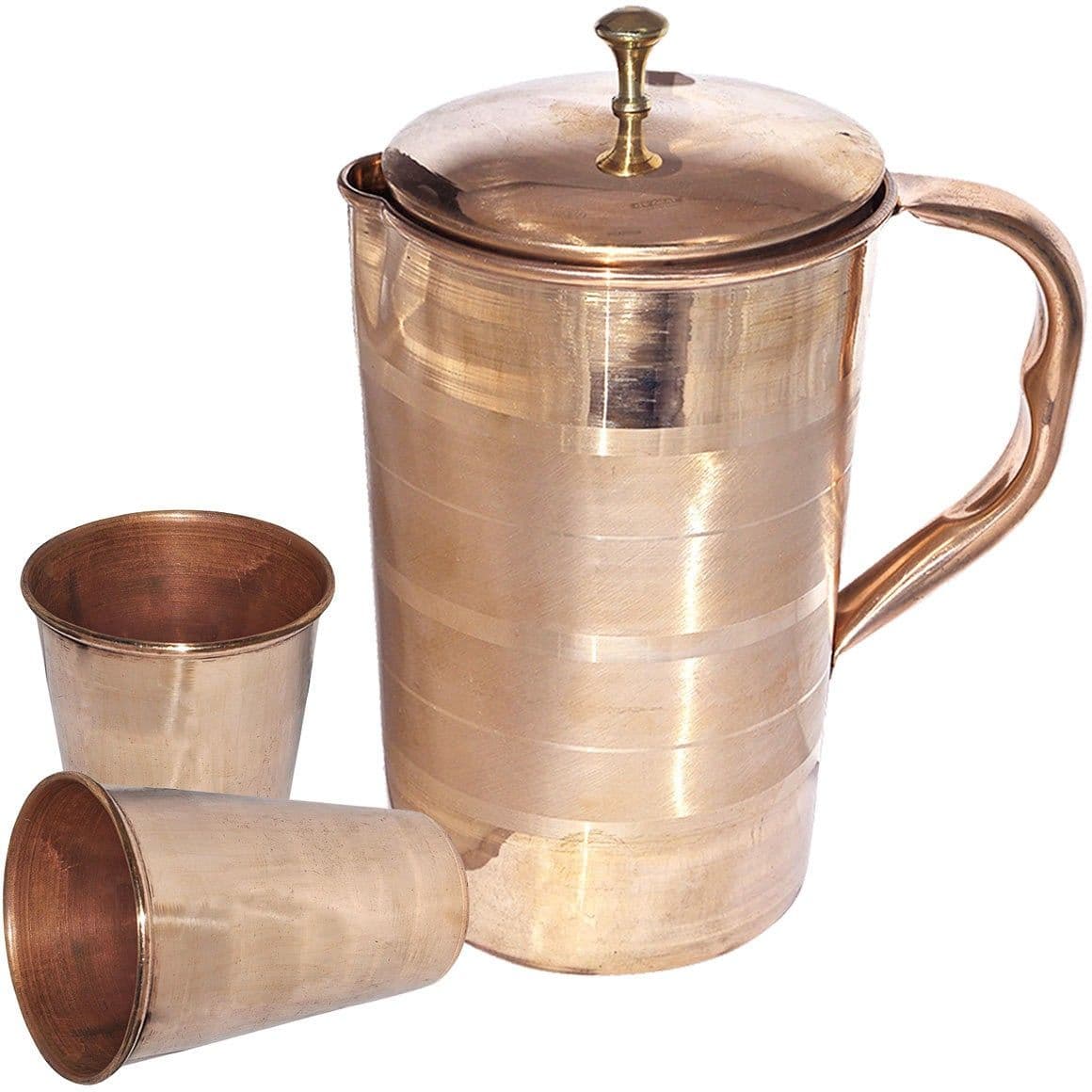 Dungri India Craft Ducjug008-ducgl017-2 Jug Glass Set