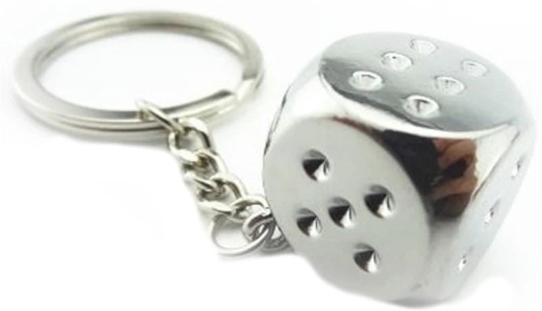 Dhiyaa Traders Metal Dice Key Chain