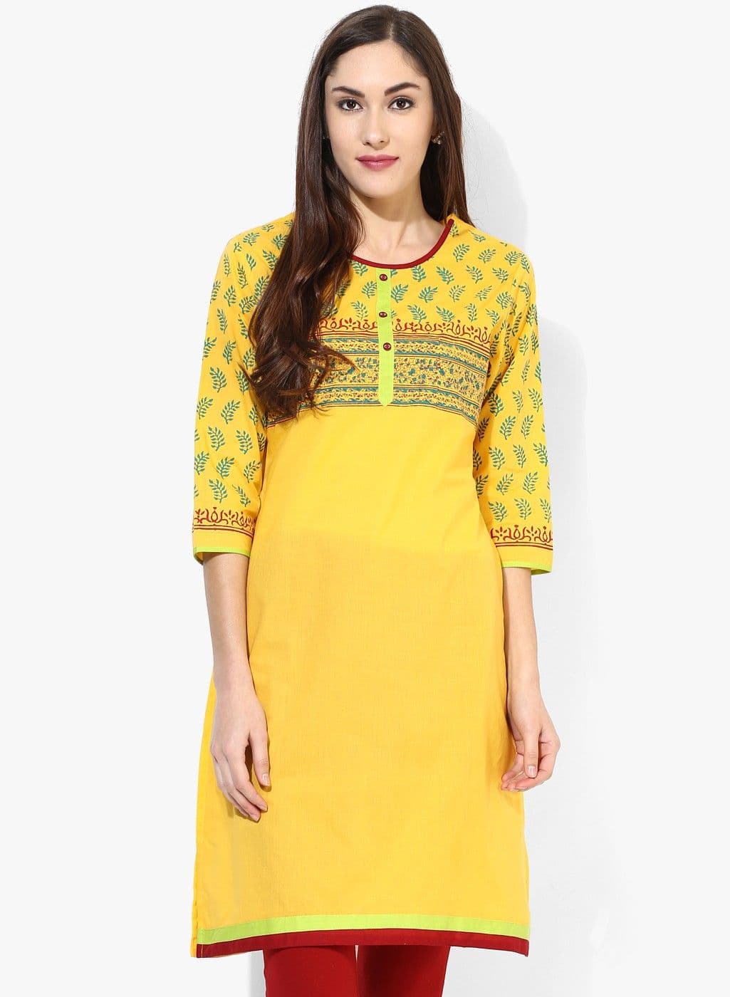 RETAIL SHOP INDIA Printed Girl's Straight Kurta