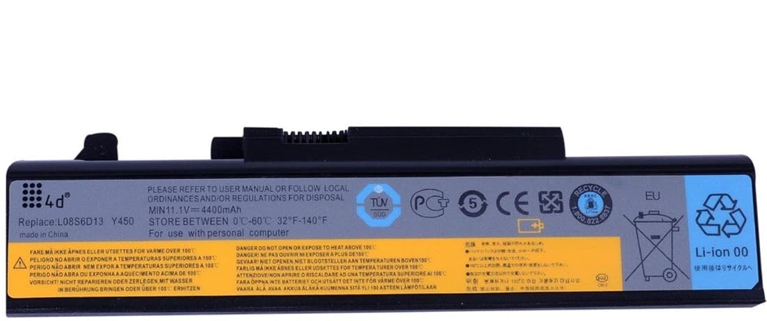 4D Lenovo L08O6D13 6 Cell Laptop Battery