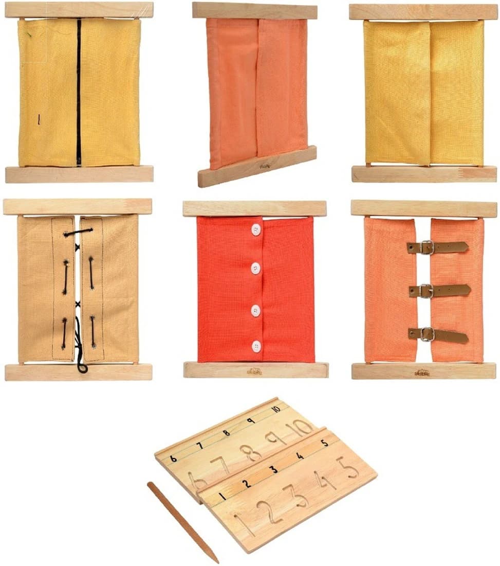Aimedu Toy Combo Pack Of 6 Frames And 1 Carving Board No. For Kids Learning - Kids Toy