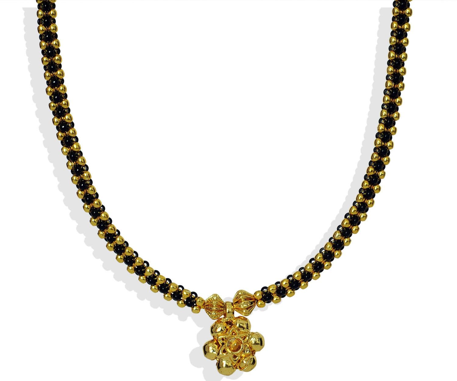 Womens Trendz Vertical Ball Thushi Alloy Necklace