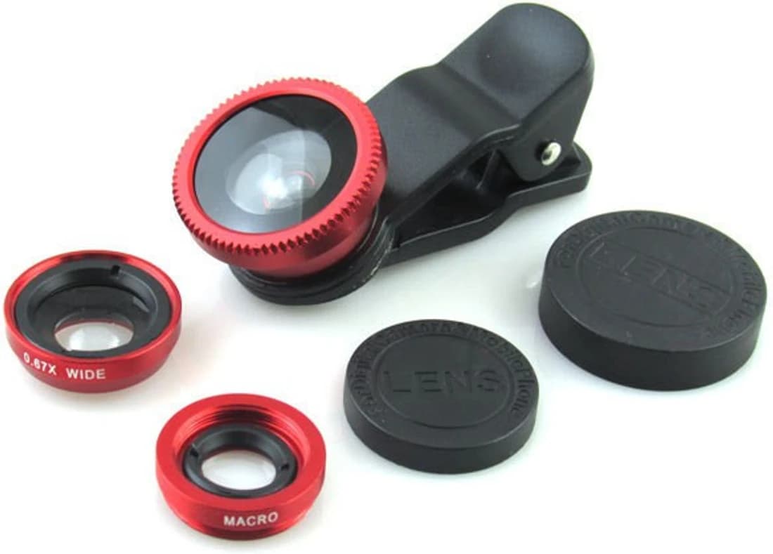 V & B GALLERY Universal 3 in 1 Clip Camera professional class Kit (fish eye, wide angle and macro lens) Mobile Phone Lens