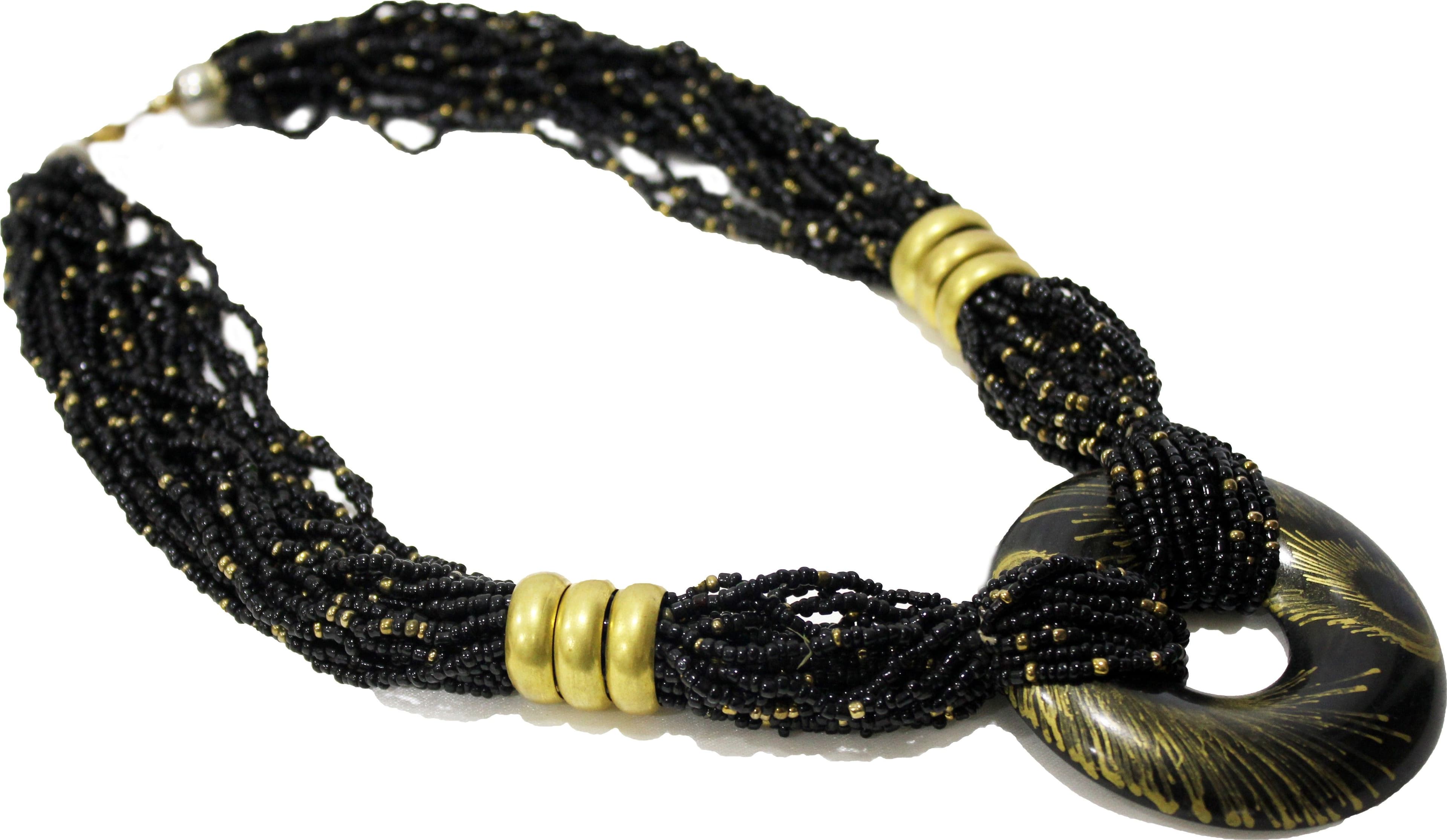 Imitzworld Wood, Alloy, Plastic Necklace