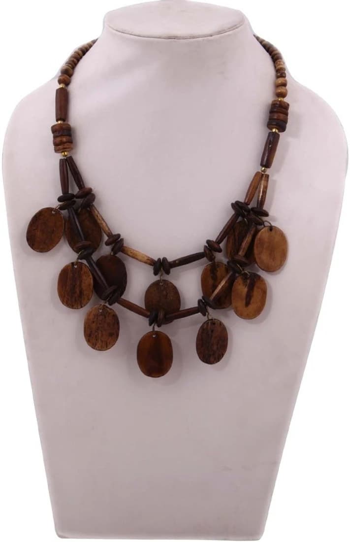 Indian Charm Beads Bone Necklace