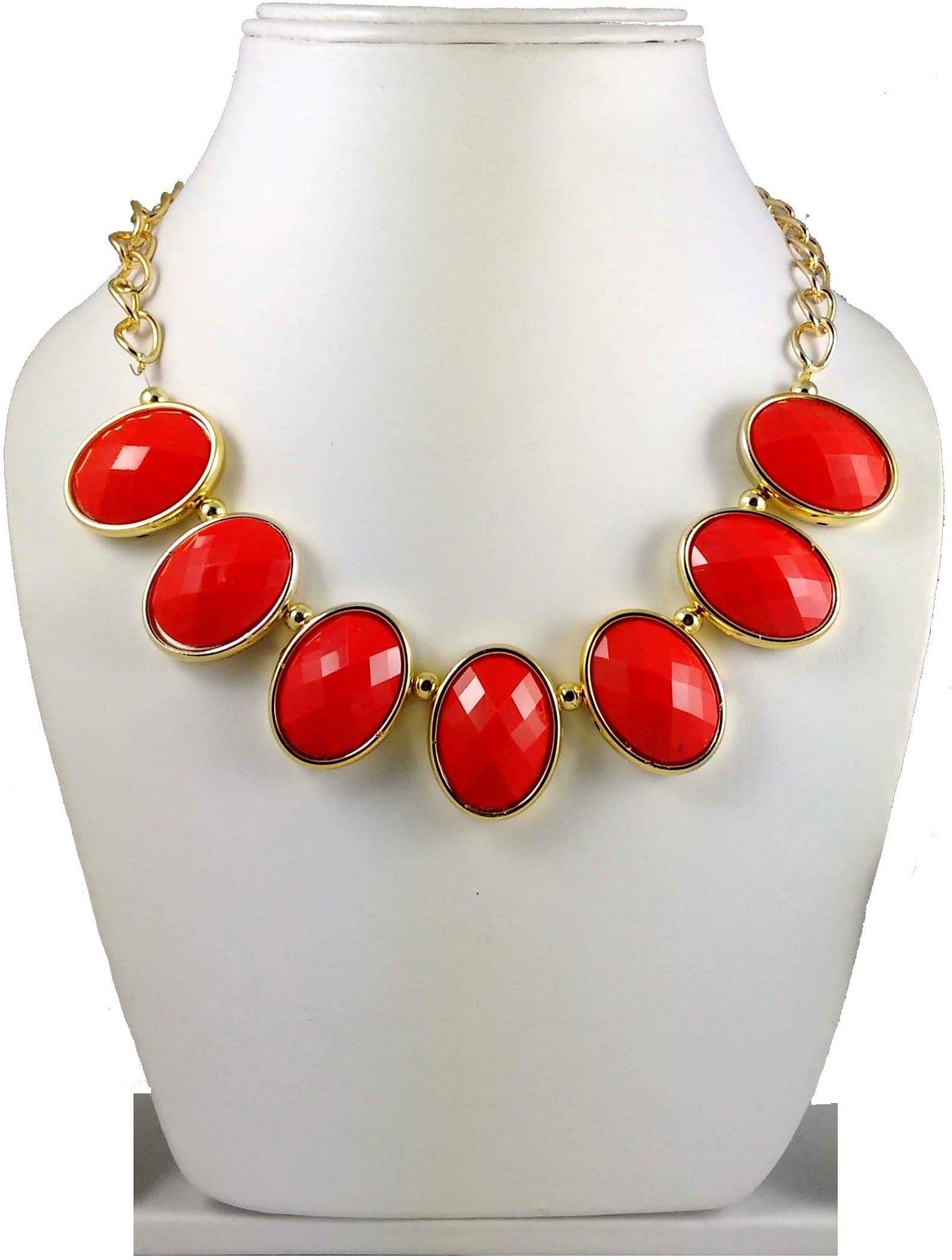 Hotpiper Beautiful Yellow Gold Plated Acrylic Necklace