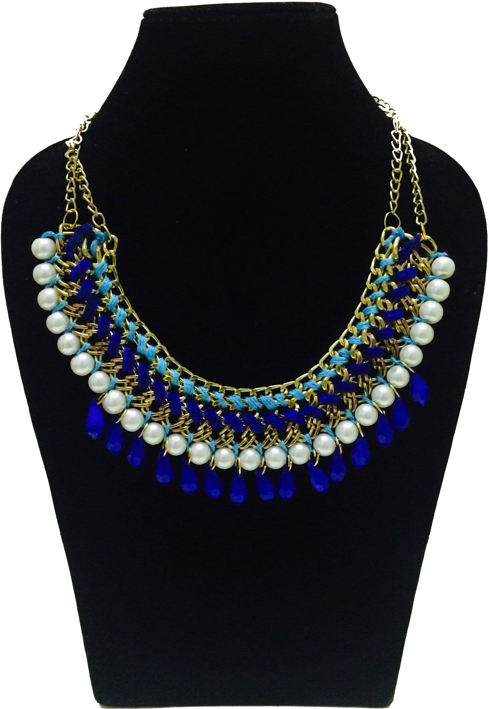 FashBlush Summer Bloom Preety Bead Chain Glam Alloy Necklace