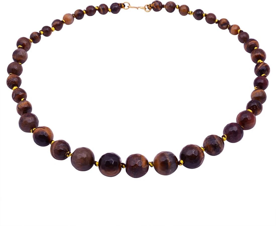 Gemstone Pioneer Brass Necklace