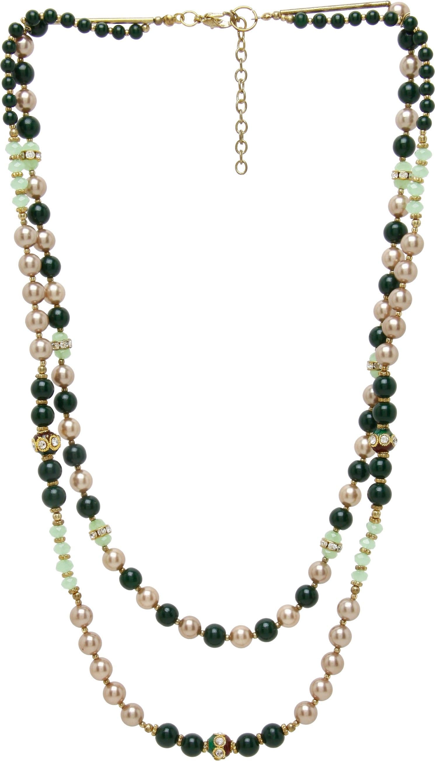 Galz4ever Two String Bead Alloy Necklace