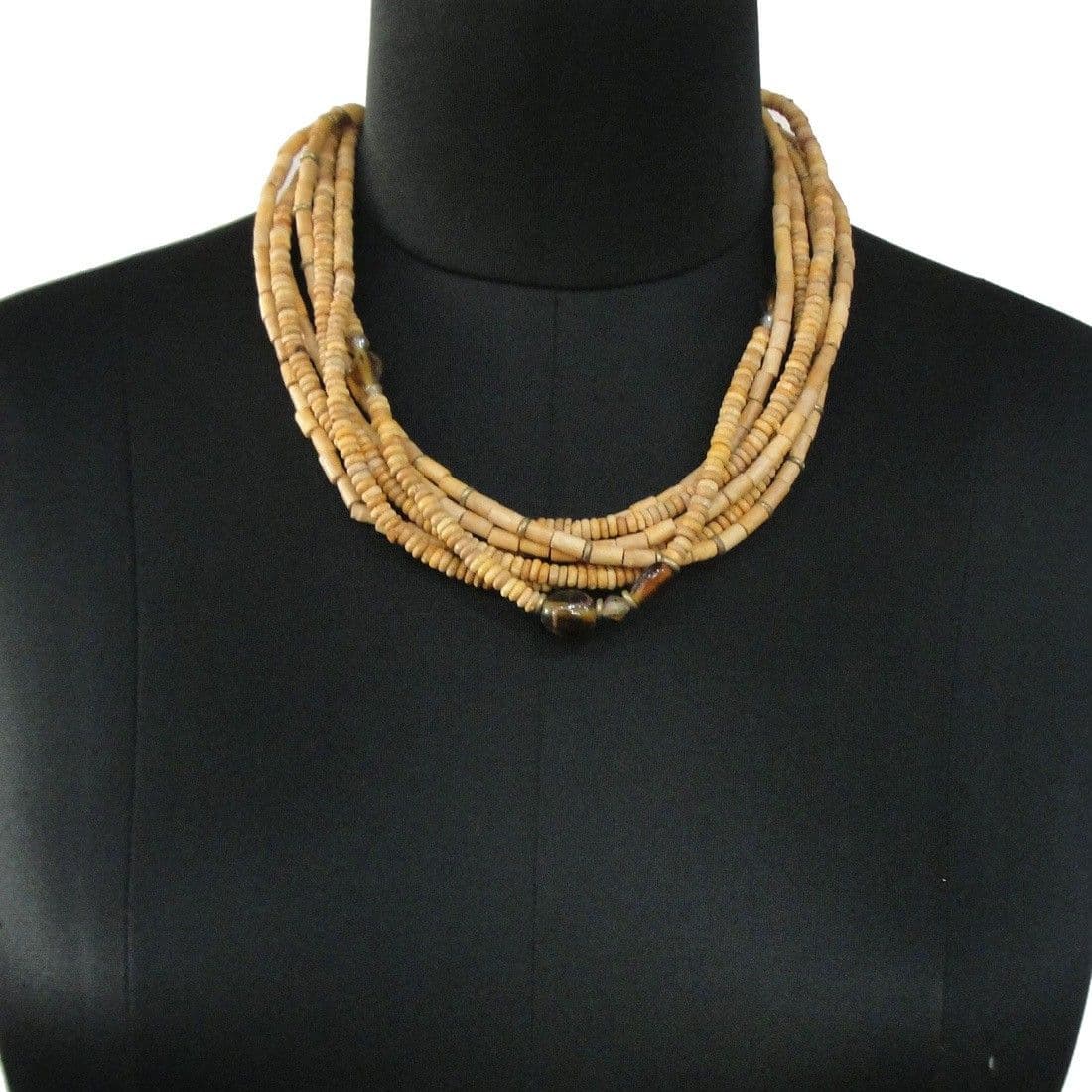 Etti ESJ15 Wood Necklace