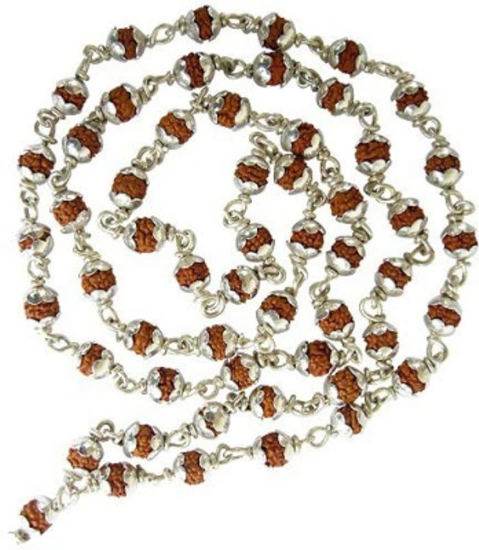GCMR Silver Plated Wood Necklace