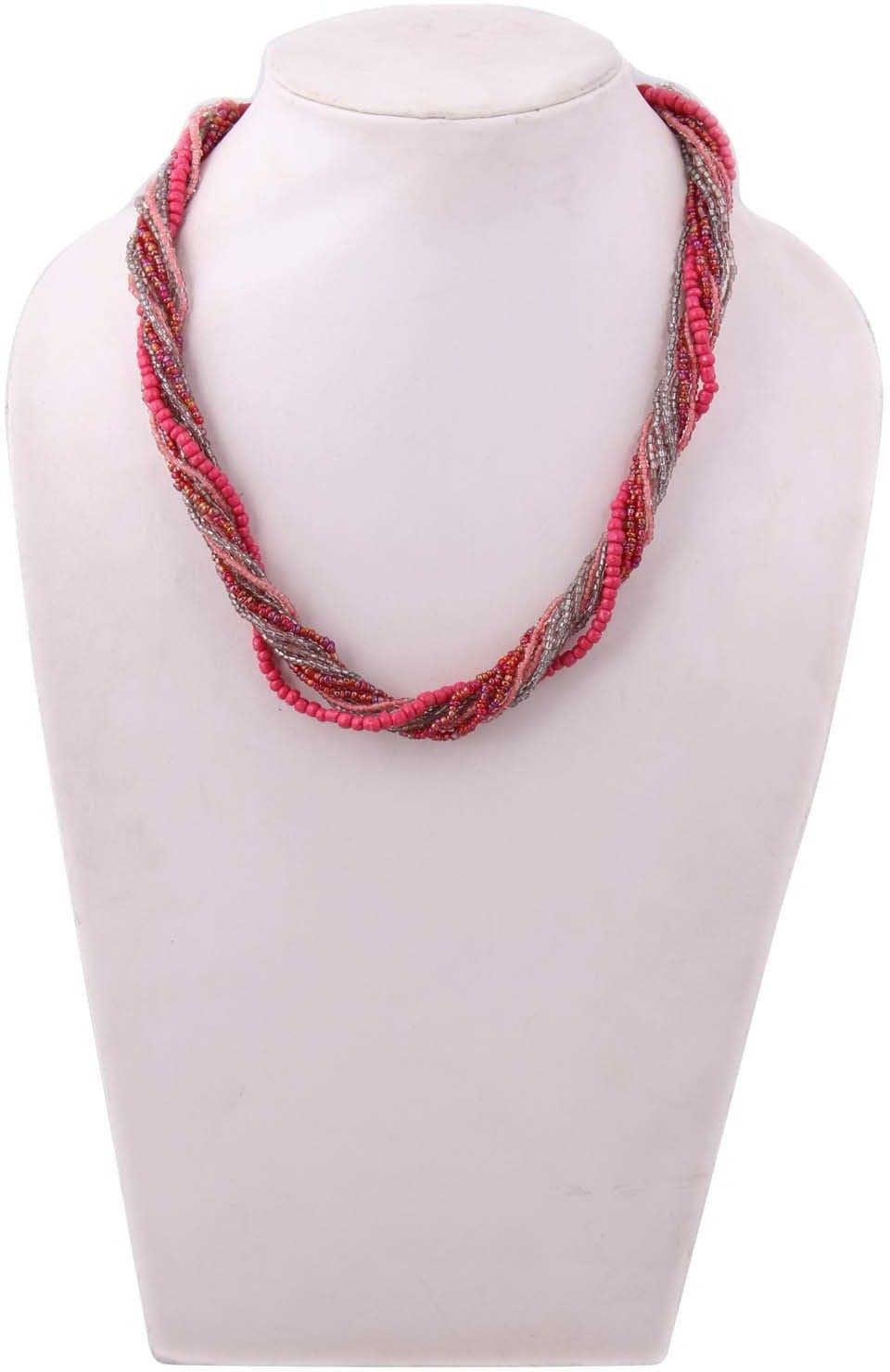 Indian Charm Multicolor Beads Glass Necklace