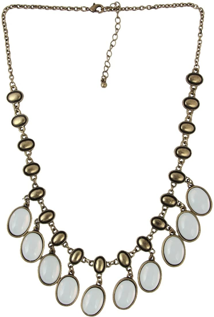 Jewelizer Bohemian Opal Yellow Gold Plated Alloy Necklace