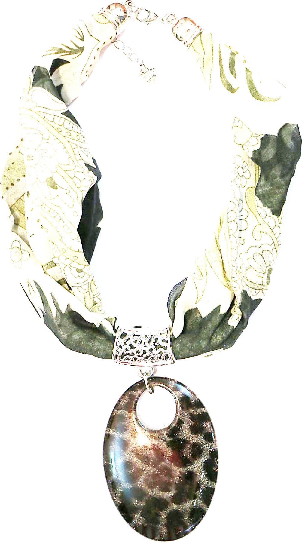 Jiya Fashion Pretties Fabric, Metal Necklace
