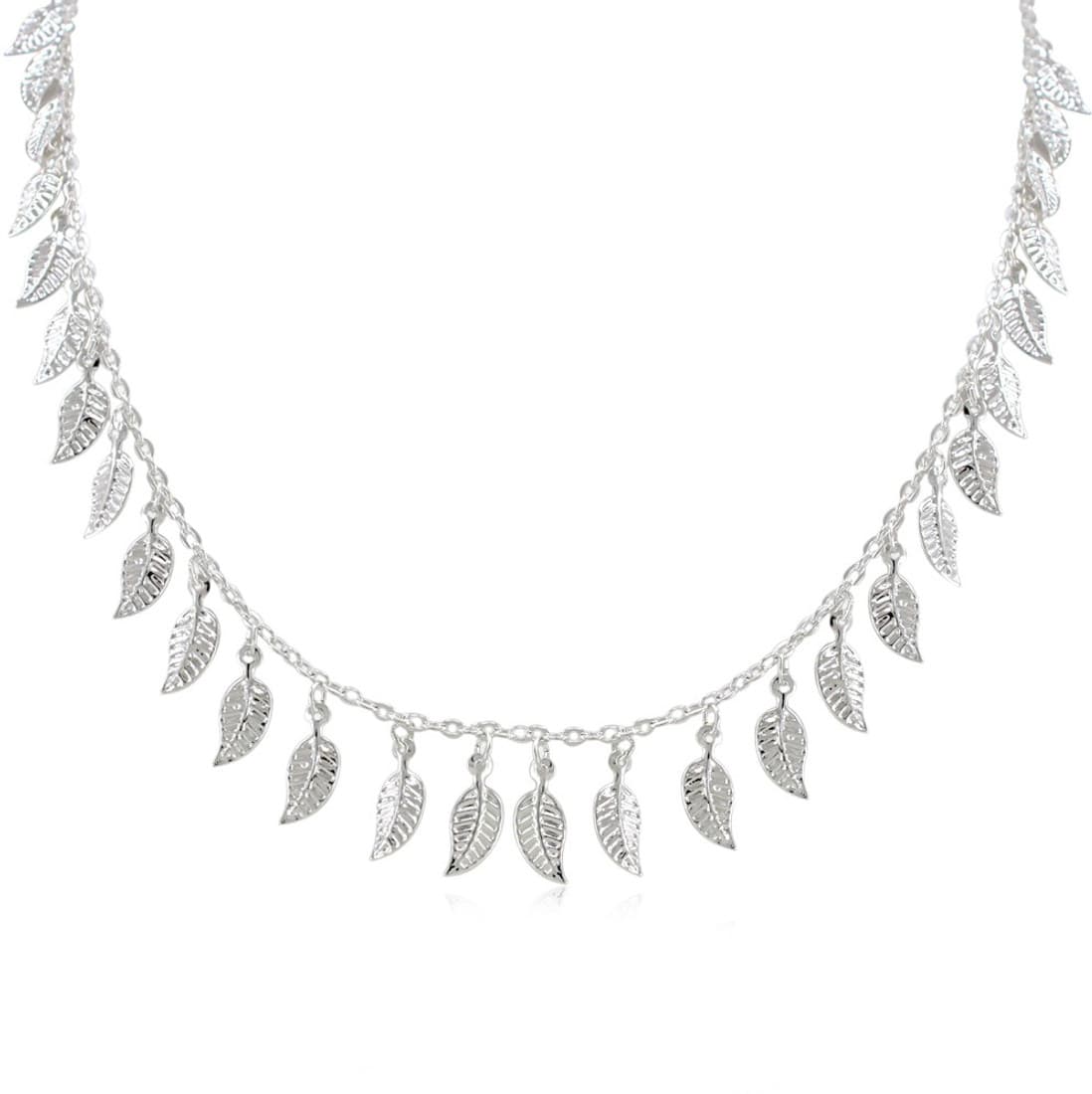 Fab Fashion Leaf Shaped Alloy Necklace