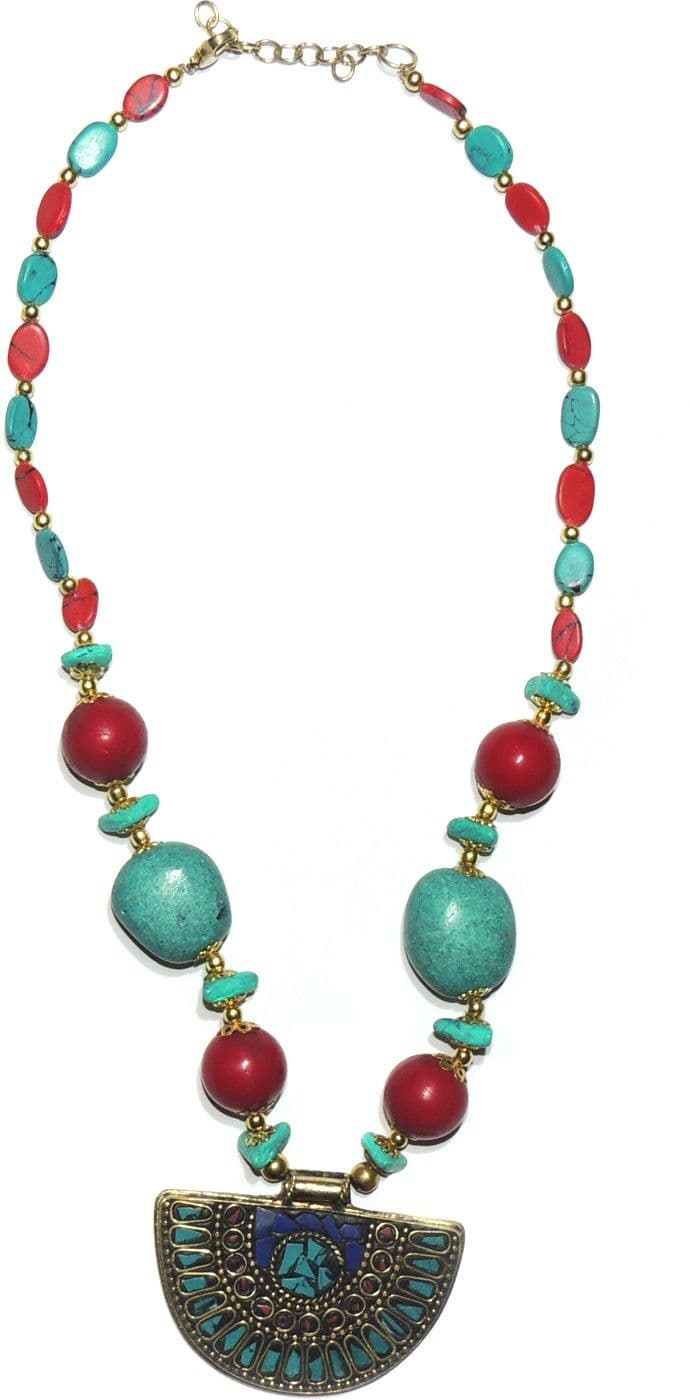 Indian Fashion Guru Artificial Jewellery Ceramic Necklace